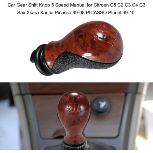 Auto Car Gear Shift Knob 5 Speed Manual Fit for Citroen C5 C2 C3 C4 C3 Sax Xsara Xantia Picasso 99-08 PICASSO Pluriel 99-10