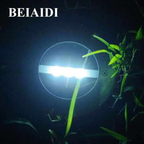 BEIAIDI 5PC 3LED Solar Ground Buried Light Outdoor SolarUnderground Deck Floor Lamp Garden Yard Pathway Landscape Lawn Light