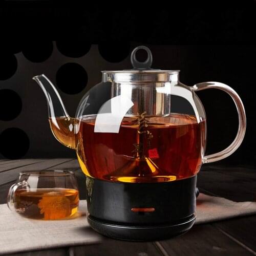 Free shipping Boil tea ware Black fully automatic steam glass electric kettle makes black Overheat Protection