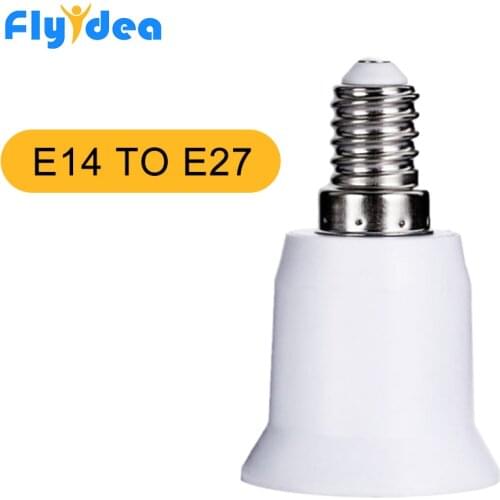 E14 to E27 LED Lamp base Bulb Socket PC+ aluminum White With Home lighting accessories Light Holder Converters