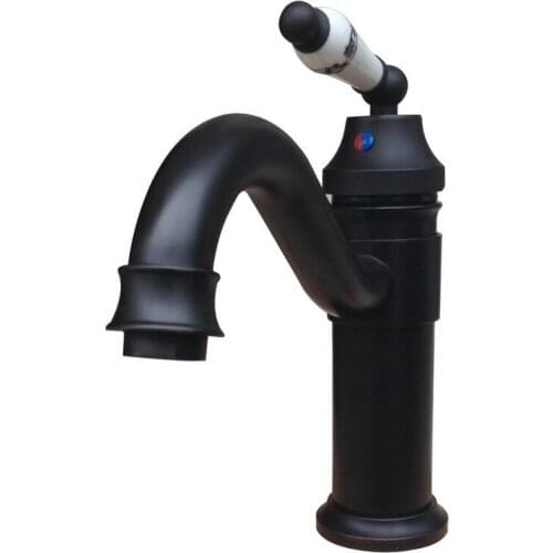 Oil Rubbed Bronze Antique Brass Kitchen Wet Bar Bathroom Vessel Sink Faucet Swivel Spout Mixer Tap Single Hole One Handle mnf320