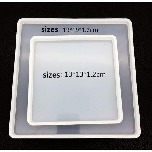 Square Silicon Mold,Flexible silicone mold tray,Epoxy Silicon Molds,DIY Silicone Mold,Crystal Epoxy Mould 1pc
