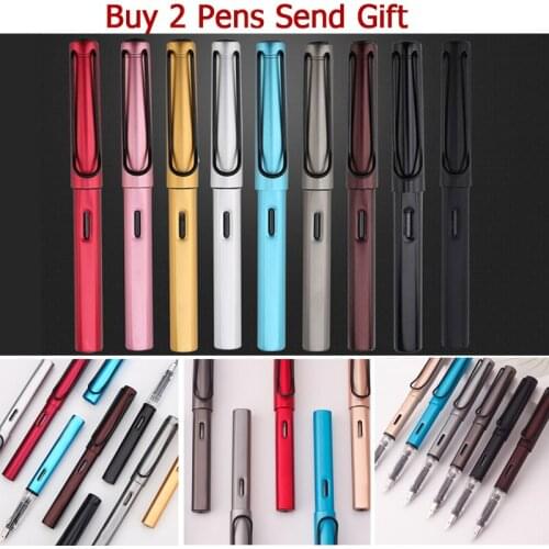 Nice Quality Al Star Metal Fountain Pen Office Business Men Writing Pen Buy 2 Pens Send Gift