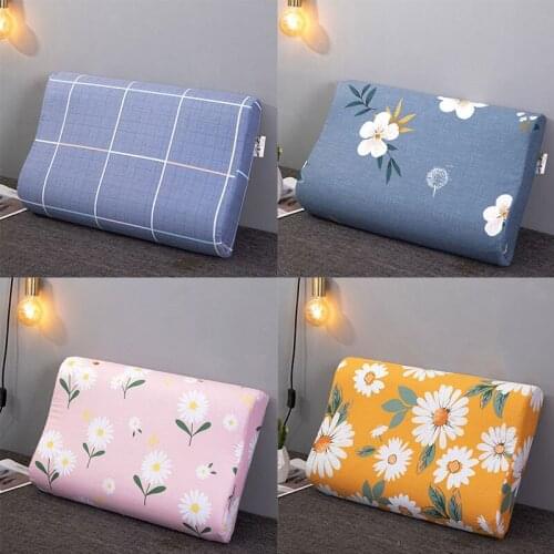 40x60cm Memory Foam Space Pillow Cases Neck Healthcare Memory Pillow Cover Latex Orthopedic Flower Print Pillowcase Home Decor