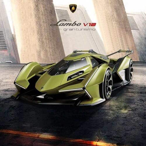 Maisto 1:18 New Lamborghini V12 VISION GRAN TURISMO simulation alloy car model Collect gifts toy boy Toys