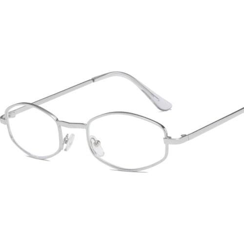 Anti Blue Light Glasses Frame Women Men Unisex Polygon Eye-wear Frames Computer Goggles Metal Frame Clear Lens Spectacles