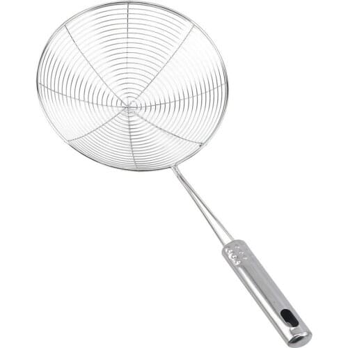 Oval Skimmer Stainless Steel Filter Oil Pot Food Filter Cookware Colander Fried Filter Kitchen Strainer Baking Cooking Tools