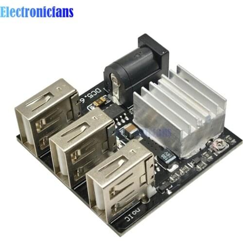 DC-DC 9V/12V To 5V 8A Step Down Power Charger Bank Board 3 USB Mini Charging Module Step-Down Buck Converter For Arduino