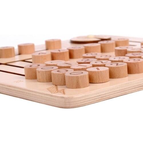 Early Child Education Maths Enlightenment Teaching Aid Addition Subtraction Operation Toy Digital Find Position Cognitive Board