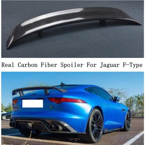 Carbon Fiber Spoiler For Jaguar F-Type 2014 2015 2016 2017 2018 Rear Wing Spoilers High Quality Auto Accessories