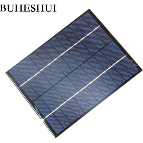 BUHESHUI 5.2W 12V Solar Cell Polycrystalline Solar Panel DIY Solar Power Battery Charger For 9V Battery 165*210*3MM High Quality
