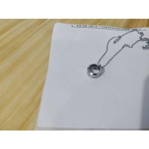 2color New fashion titanium steel couple silver rose gold wild punk original DW necklace clavicle chain female necklace jewelry