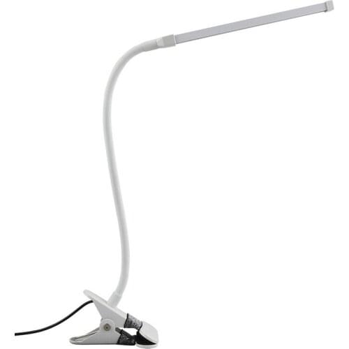 White/Black 1pc Table Light Dimmable Clip-On LED Desk Lamp Flexible USB Reading Light Metal Led Clip Desk Light Dropshipping New