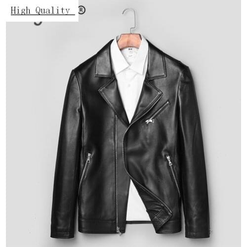 100% Genuine Leather Jacket Men Winter Coat Male 2020 Streetwear Real Sheepskin Motorcycle Jacket Casaco Hiver 71D1707