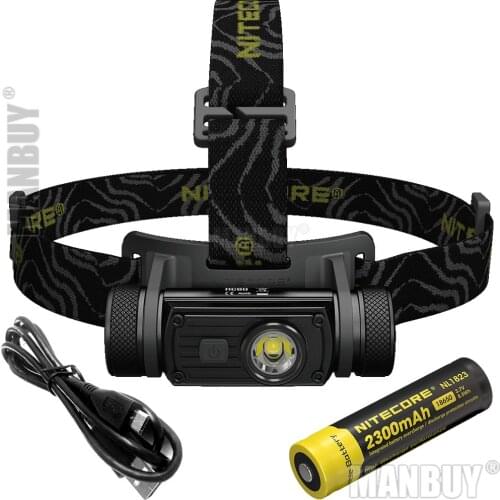 2020 Original NITECORE HC60W Rechargeable Headlamp CREE XM-L2 U2 1000 LMs LED Waterproof Headlight 18650 Battery Outdoor Camping