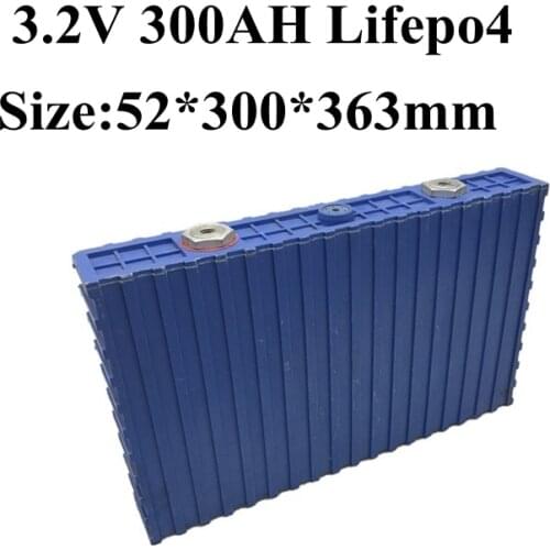3.2v Lifepo4 300Ah Lithium Battery for DIY 12V 24V 36V 48V 300ah RV Elderly Scooter E-bike Motor Electric Tricycle Cold Freezer