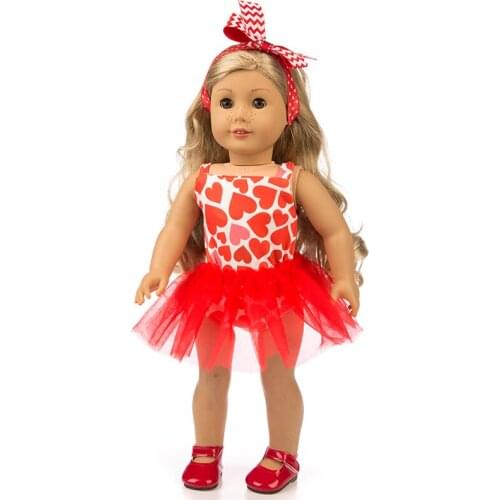 6 style choose Drees Fit for American Girl Doll Clothes 18-inch Doll , Christmas Girl Gift(only sell clothes)