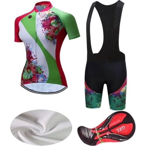 Free Shipping Women Road Bike Clothing BIB Kit 2021 Summer Cycling Jersey Set MTB Shorts Dress Female Bicycle Clothes Suit Shirt