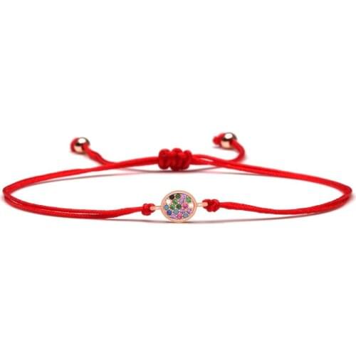 Multicolored Cubic Zirconia Oval Charm Bracelet For Women 2020 New Fashion Rose-gold Plated CZ Copper Egg Popular Jewelry Gift