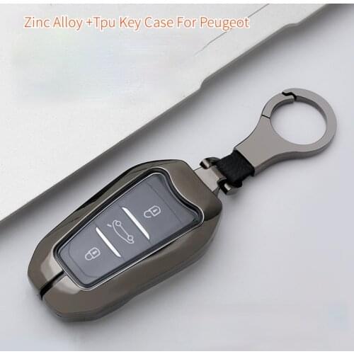 Zinc Alloy Car Key Case Cover Keychain Key Ring Key Shell For Citroen C2 C3 C4 C5 C6 Aircross Picasso Xsara C-Elysee C-Quatre