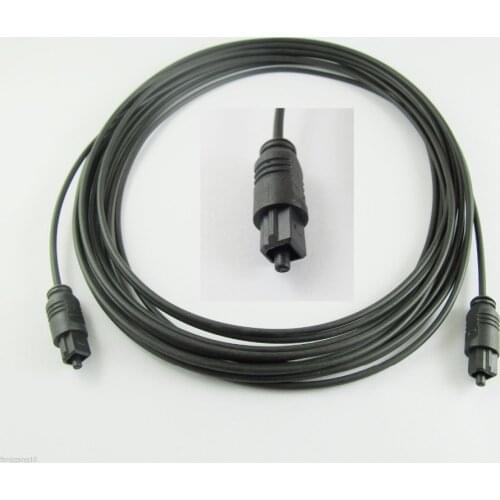 1pc Digital Optical Fiber Optic Toslink Audio Cable OD 2.2mm 5M 15ft 15feet