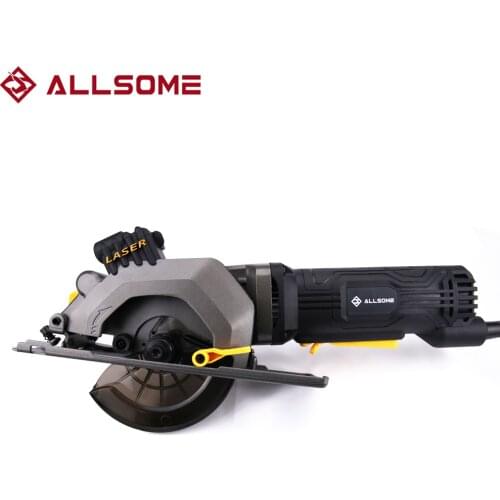 ALLSOME 600W Electric Circular Saw Wood Cutter With Straight Bevel Laser Multifunctional Hand-Held Electric Saw
