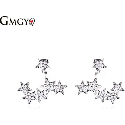 GMGYQ Pendientes Mujer Moda Exquisite Stapelbaar Ster Mooie Star Oorbellen voor Vrouwen Fijne Sieraden Gift Unique Jewelry