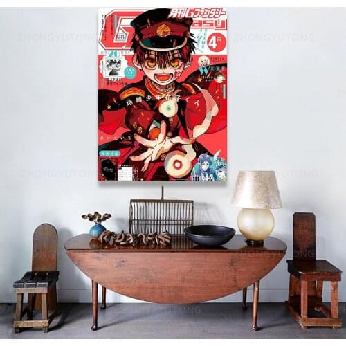 Hot-blooded Anime Jibaku Shounen Hanako Kun Character Surrounding Wallpaper Poster Collection High-Quality Printing Painting Can