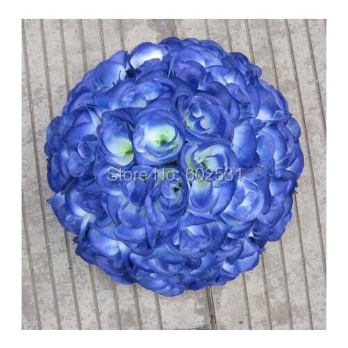 SPR 25cm artificial flower ball,weddings decoration,blue color,direct sales 15pcs/lot,20colors avaliabl
