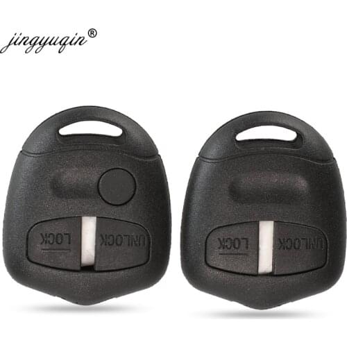 Jingyuqin 10pcs 2 /3 Buttons Car Remote Key Shell Case For Mitsubishi Lancer EX Evolution Grandis Outlander No Blade