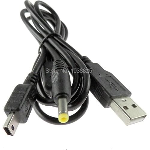 Cable For PSP 1000 2000 3000 USB Charging Cable USB To DC Plug 5V Power Charge Cable Cord For PSP1000 PSP2000 PSP3000