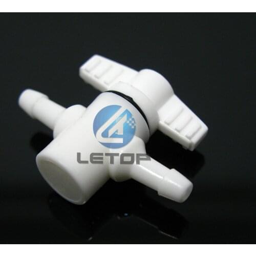 LETOP Eco Solvent Printer Plastic Manual 2 Way Ink Valve Non Reture Valves With Holder