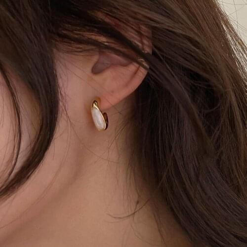 New Trend Small Cute Piercing Pin Gold Stud Earrings For Women Japanese Korean Fashion Womens Charms Ear Jewelry Gift