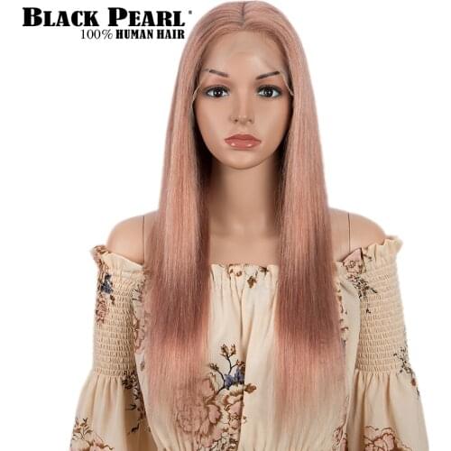 Pink Human Hair Wig Colored Straight Lace Front Human Hair Wigs For Women Bone Straight Lace Front Wig Colored Brazilian Wigs