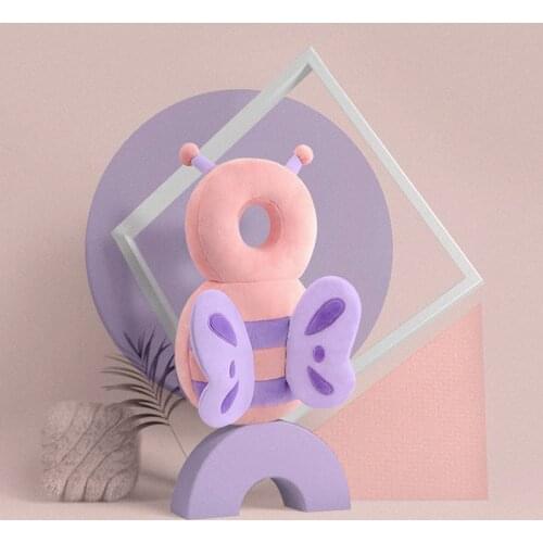 Newborn Toddler Baby Head Protection Pad Cushion Headrest Cartoon Soft Security Pillows Angel Butterfly Backpack Fall Protection