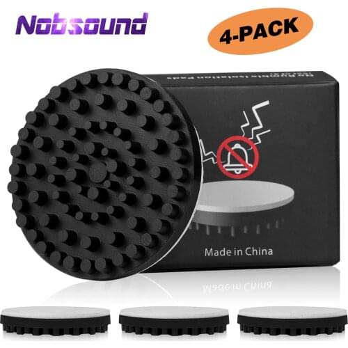 Nobsound 4-PACK Rubber Isolation Stand Feet Pads for Home Turntables HiFi Record Player Vibration Reducer Mats