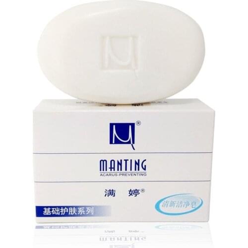 MANTING Mites Acarus Acari Bacteria Removing Body Face Skin Oil Control Fresh Clean Soap Acne Care Soap Herbal Handmade Soap New