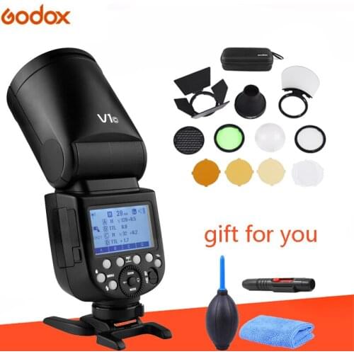Godox V1 Flash + AK-R1 Kits TTL 1/8000s HSS 2600mAh lithium battery Speedlite Flash for Canon camera