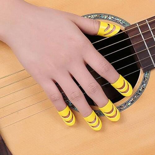 5pcs/set Guita Picks Guitar Bass Celluloid Thumb Finger Protector Acoustic Electric Guitarra Plectrums Guitar Part Accessories