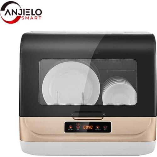Anjielosmart automatic intelligent electric small desktop air-drying dishwasher high temperature sterilization Large Capacity