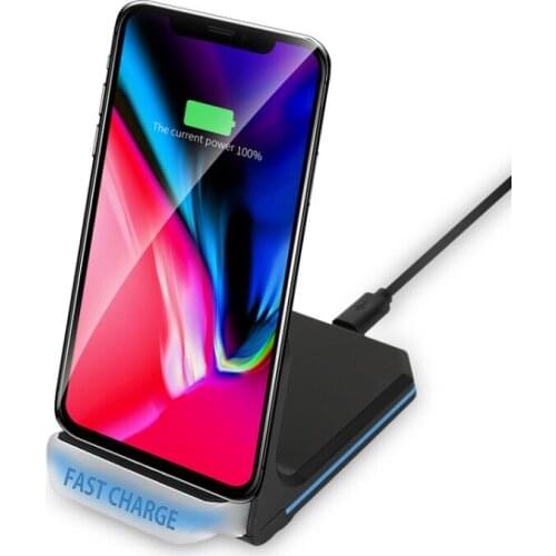 Dock Station QI Fast Wireless Charger For iPhone 12 11 Pro Max X XR 8 Plus Charging Phone Holder For Samsung Note 20 Ultra S21