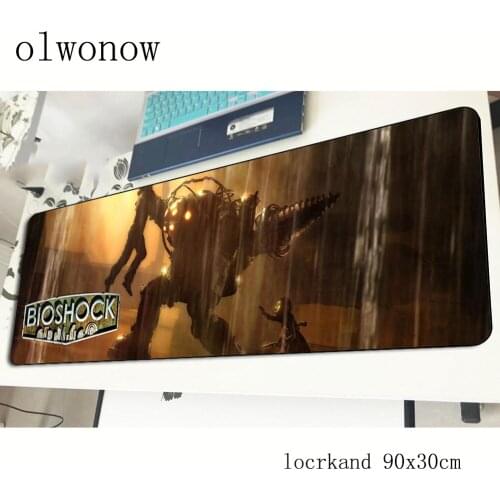 Bioshock pad mouse Gorgeous computador gamer mouse pad 90x30cm padmouse Cartoon mousepad ergonomic gadget office desk mats