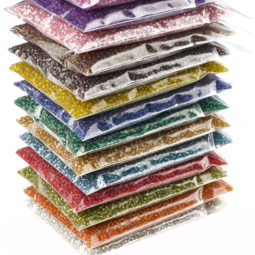 Wholesale 6/0 8/0 12/0 crystal glass beads 150g about 1600pcs-10000pcs Czech crystal beads glass seed beads Used for jewelry DIY