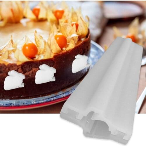 Cake Biscuit Mold Cute Rabbit Silicone Soap Mould Tube Non-Stick Maker Home DIY Handmade Crafts For Baking Dessert Aromatherapy