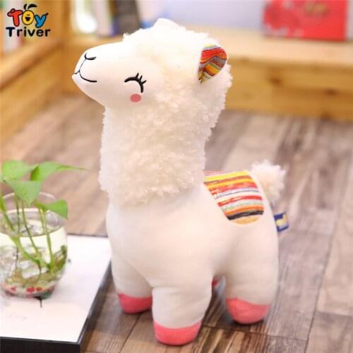 Kawaii Alpaca Sheep Lamb Mutton Lama Stuffed Animals Doll Plush Toy Triver Baby Kids Children Girls Boys Toys Gift Home Decor