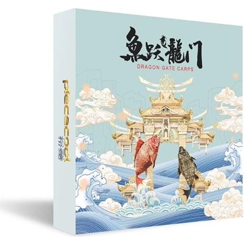 Piece cool 3D Metal Puzzle Figure Toy DRAGON GATE CARPS model kits Laser Cut Puzzle Models Gift Jigsaw Toys For Children