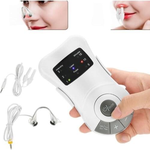 2 in1 Laser Nose clip Rhinitis Sinusitis Allergy Reliever Hay Fever Treatment Therapy Massage TENS Unit Machine Health Monitor