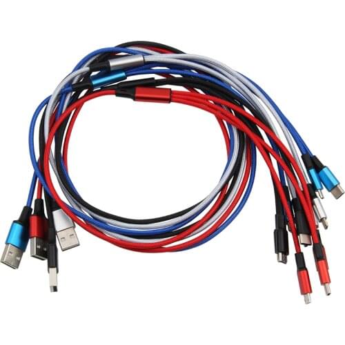 Multifunction 3-in-1 Fast Charging Cable 3A Type C/Lighting/ Micro usb cable For iphone Huawei Xiaomi Android Data Line 300pcs