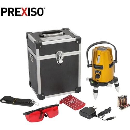 PREXISO Heavy Duty Rechargeable Rotary 360 Self Leveling Laser Level Multi Line Laser Level