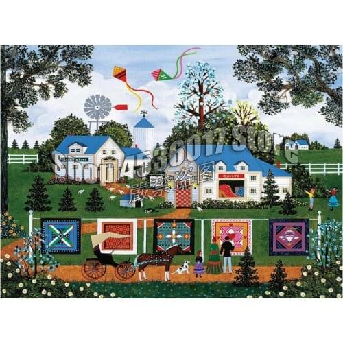 Houses 5D Diy Full Drill Diamond Painting Cross Stitch Kit Mosaic Pattern Sewing & Quilting Gifts Diamond Embroidery Home Decor